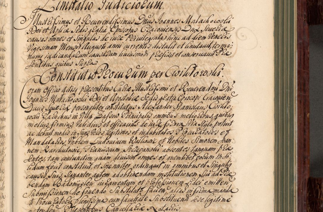 Zdjęcie nr 22 dla obiektu archiwalnego: Acta actorum episcopalium R. D. Joannis a Małachowice Małachowski, episcopi Cracoviensis a die 16 Julii anni 1688 et 1689 acticatorum. Volumen IV