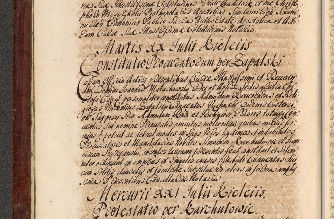 Zdjęcie nr 13 dla obiektu archiwalnego: Acta actorum episcopalium R. D. Joannis a Małachowice Małachowski, episcopi Cracoviensis a die 16 Julii anni 1688 et 1689 acticatorum. Volumen IV