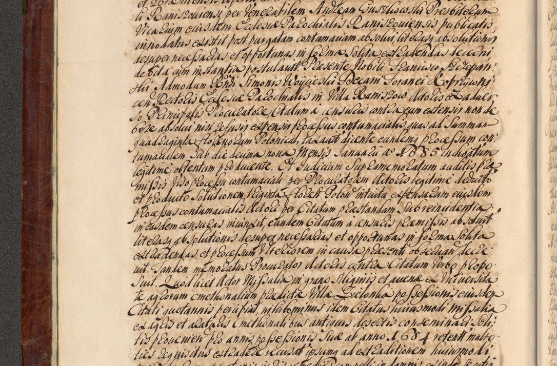 Zdjęcie nr 11 dla obiektu archiwalnego: Acta actorum episcopalium R. D. Joannis a Małachowice Małachowski, episcopi Cracoviensis a die 16 Julii anni 1688 et 1689 acticatorum. Volumen IV