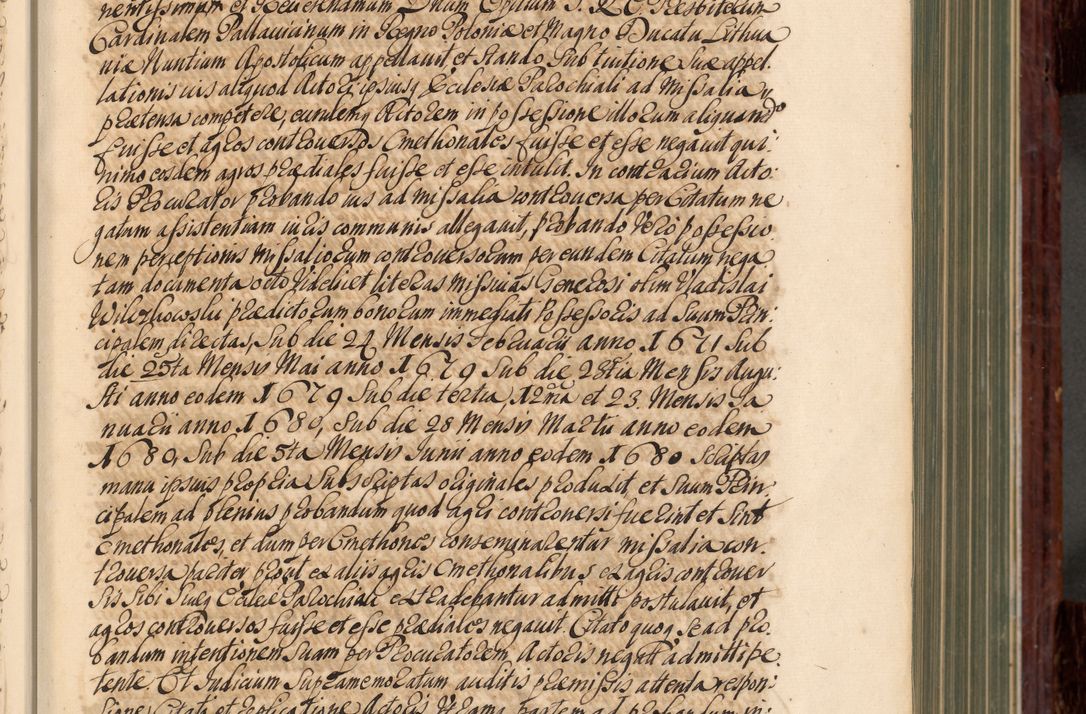 Zdjęcie nr 12 dla obiektu archiwalnego: Acta actorum episcopalium R. D. Joannis a Małachowice Małachowski, episcopi Cracoviensis a die 16 Julii anni 1688 et 1689 acticatorum. Volumen IV
