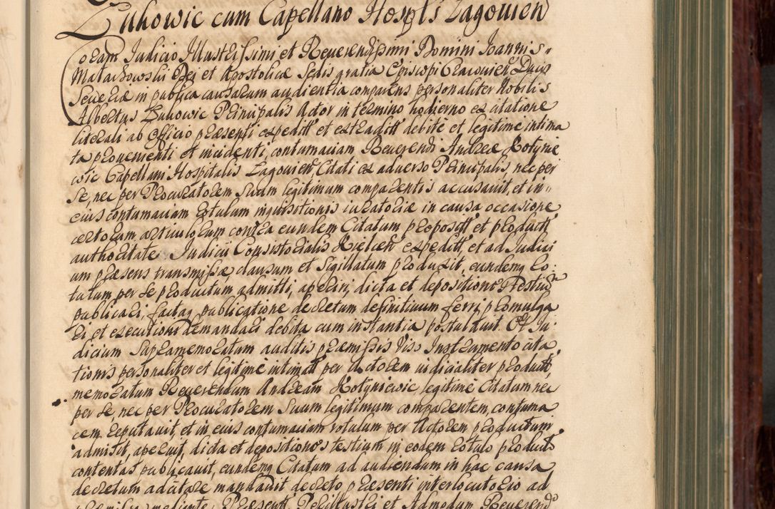 Zdjęcie nr 8 dla obiektu archiwalnego: Acta actorum episcopalium R. D. Joannis a Małachowice Małachowski, episcopi Cracoviensis a die 16 Julii anni 1688 et 1689 acticatorum. Volumen IV
