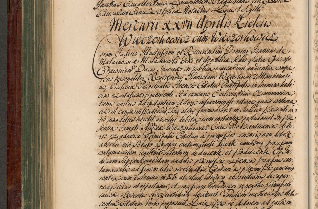 Zdjęcie nr 405 dla obiektu archiwalnego: Acta actorum episcopalium R. D. Joannis a Małachowice Małachowski, episcopi Cracoviensis a die 16 Julii anni 1688 et 1689 acticatorum. Volumen IV