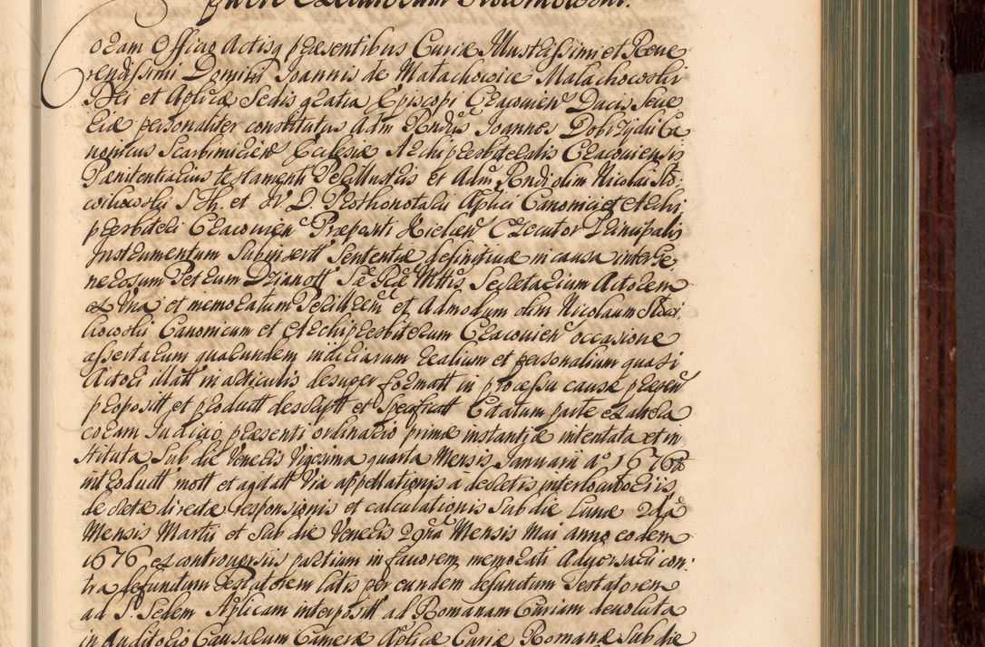 Zdjęcie nr 402 dla obiektu archiwalnego: Acta actorum episcopalium R. D. Joannis a Małachowice Małachowski, episcopi Cracoviensis a die 16 Julii anni 1688 et 1689 acticatorum. Volumen IV