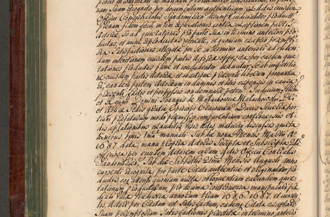 Zdjęcie nr 285 dla obiektu archiwalnego: Acta actorum episcopalium R. D. Joannis a Małachowice Małachowski, episcopi Cracoviensis a die 16 Julii anni 1688 et 1689 acticatorum. Volumen IV