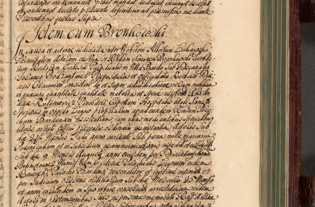 Zdjęcie nr 272 dla obiektu archiwalnego: Acta actorum episcopalium R. D. Joannis a Małachowice Małachowski, episcopi Cracoviensis a die 16 Julii anni 1688 et 1689 acticatorum. Volumen IV