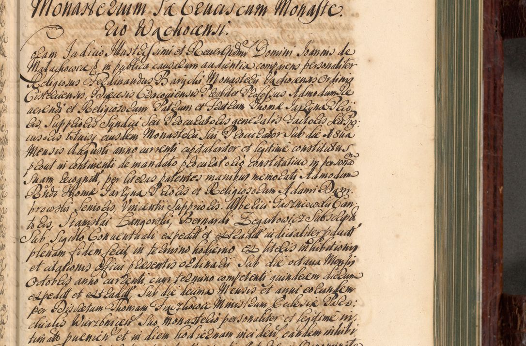 Zdjęcie nr 268 dla obiektu archiwalnego: Acta actorum episcopalium R. D. Joannis a Małachowice Małachowski, episcopi Cracoviensis a die 16 Julii anni 1688 et 1689 acticatorum. Volumen IV
