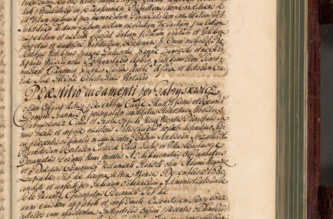 Zdjęcie nr 244 dla obiektu archiwalnego: Acta actorum episcopalium R. D. Joannis a Małachowice Małachowski, episcopi Cracoviensis a die 16 Julii anni 1688 et 1689 acticatorum. Volumen IV