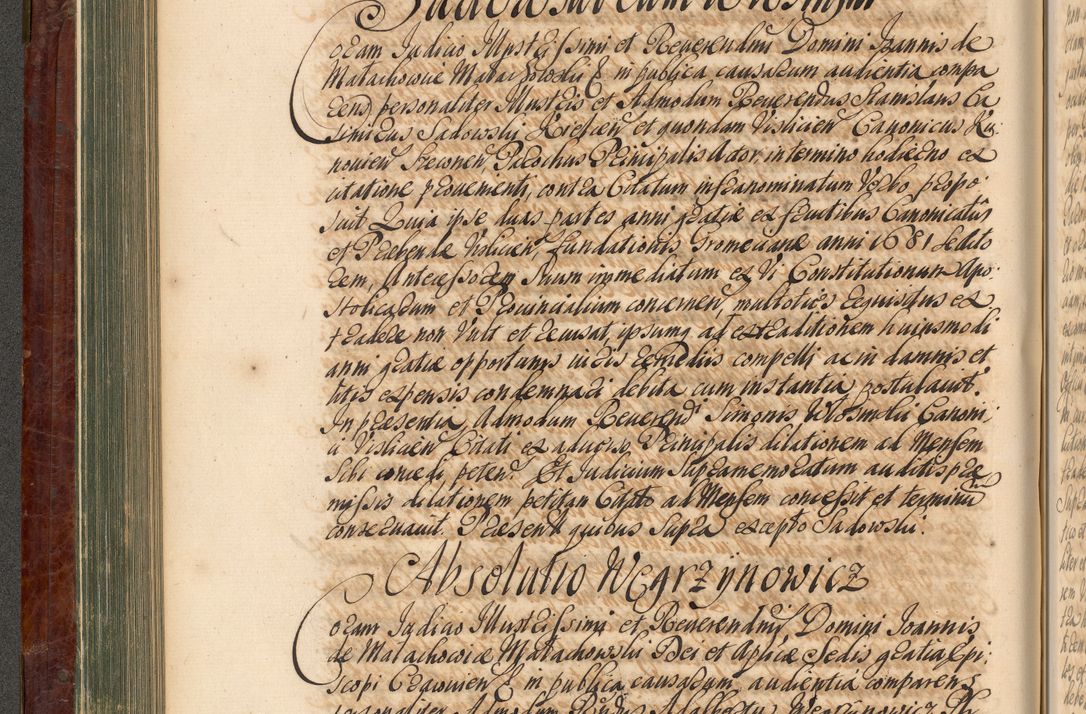 Zdjęcie nr 233 dla obiektu archiwalnego: Acta actorum episcopalium R. D. Joannis a Małachowice Małachowski, episcopi Cracoviensis a die 16 Julii anni 1688 et 1689 acticatorum. Volumen IV