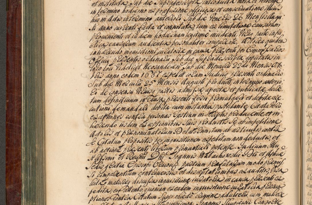 Zdjęcie nr 223 dla obiektu archiwalnego: Acta actorum episcopalium R. D. Joannis a Małachowice Małachowski, episcopi Cracoviensis a die 16 Julii anni 1688 et 1689 acticatorum. Volumen IV