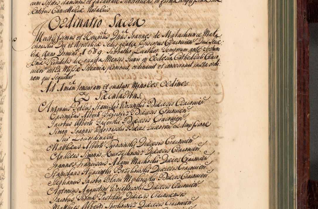 Zdjęcie nr 594 dla obiektu archiwalnego: Acta actorum episcopalium R. D. Joannis a Małachowice Małachowski, episcopi Cracoviensis a die 16 Julii anni 1688 et 1689 acticatorum. Volumen IV