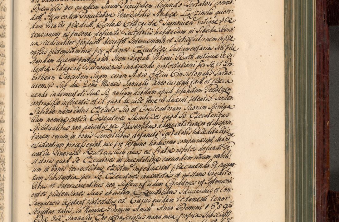 Zdjęcie nr 574 dla obiektu archiwalnego: Acta actorum episcopalium R. D. Joannis a Małachowice Małachowski, episcopi Cracoviensis a die 16 Julii anni 1688 et 1689 acticatorum. Volumen IV