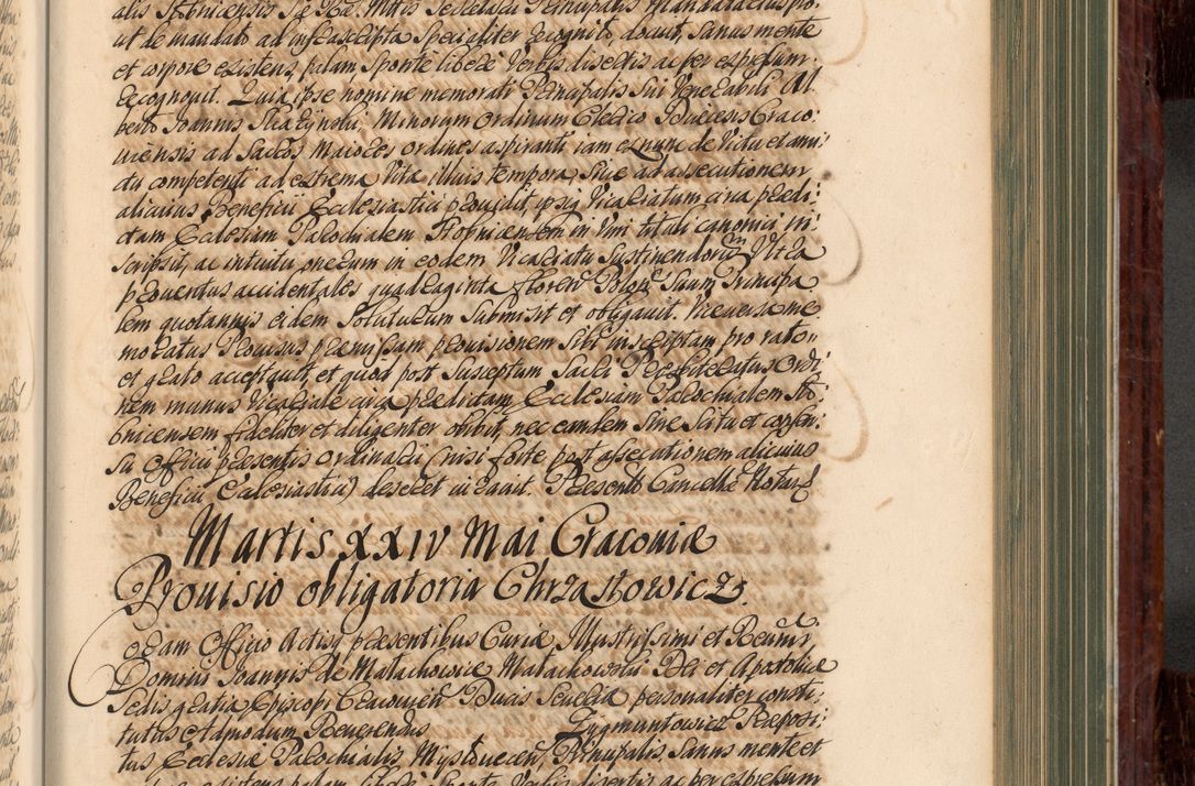 Zdjęcie nr 508 dla obiektu archiwalnego: Acta actorum episcopalium R. D. Joannis a Małachowice Małachowski, episcopi Cracoviensis a die 16 Julii anni 1688 et 1689 acticatorum. Volumen IV
