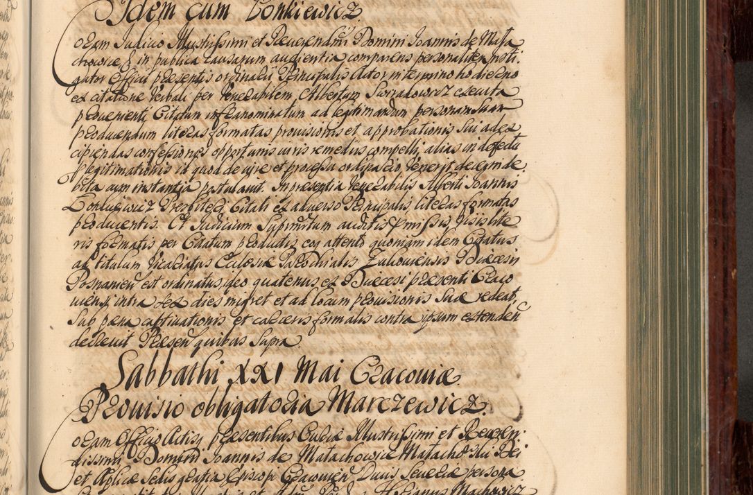 Zdjęcie nr 494 dla obiektu archiwalnego: Acta actorum episcopalium R. D. Joannis a Małachowice Małachowski, episcopi Cracoviensis a die 16 Julii anni 1688 et 1689 acticatorum. Volumen IV