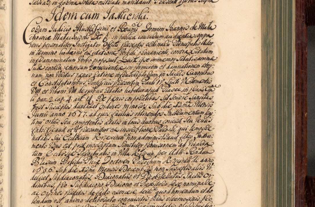 Zdjęcie nr 490 dla obiektu archiwalnego: Acta actorum episcopalium R. D. Joannis a Małachowice Małachowski, episcopi Cracoviensis a die 16 Julii anni 1688 et 1689 acticatorum. Volumen IV