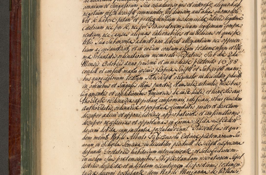 Zdjęcie nr 445 dla obiektu archiwalnego: Acta actorum episcopalium R. D. Joannis a Małachowice Małachowski, episcopi Cracoviensis a die 16 Julii anni 1688 et 1689 acticatorum. Volumen IV