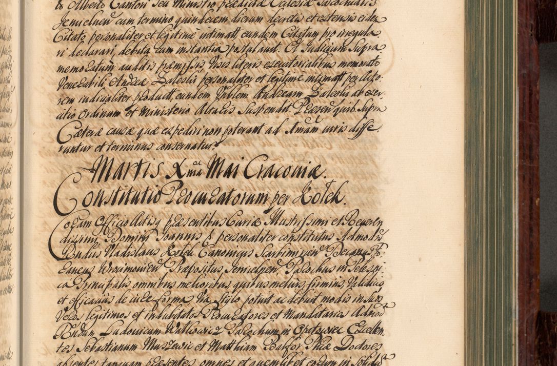 Zdjęcie nr 420 dla obiektu archiwalnego: Acta actorum episcopalium R. D. Joannis a Małachowice Małachowski, episcopi Cracoviensis a die 16 Julii anni 1688 et 1689 acticatorum. Volumen IV