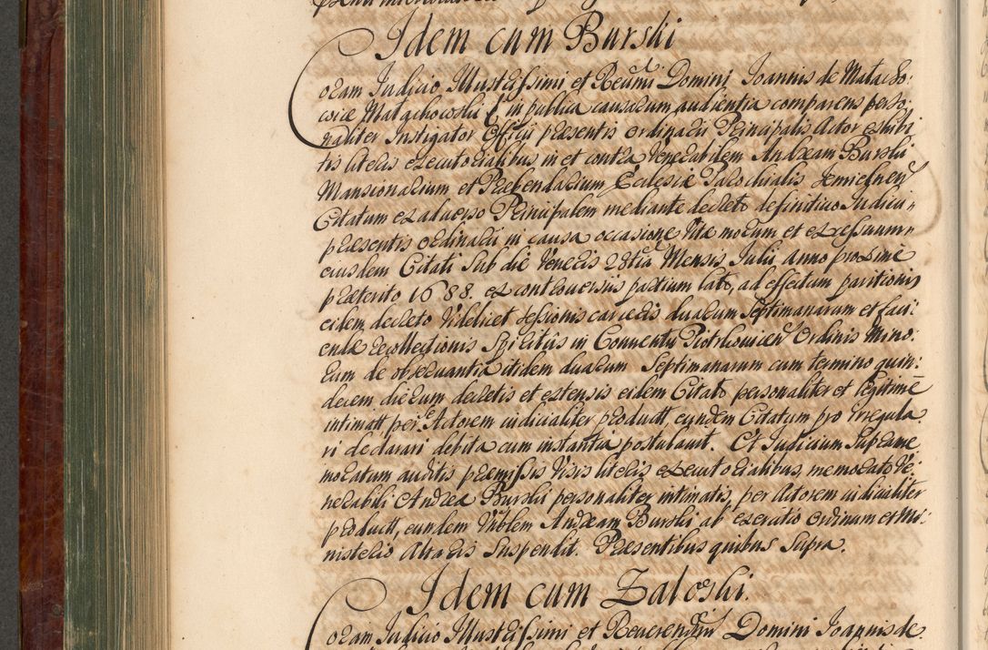 Zdjęcie nr 419 dla obiektu archiwalnego: Acta actorum episcopalium R. D. Joannis a Małachowice Małachowski, episcopi Cracoviensis a die 16 Julii anni 1688 et 1689 acticatorum. Volumen IV