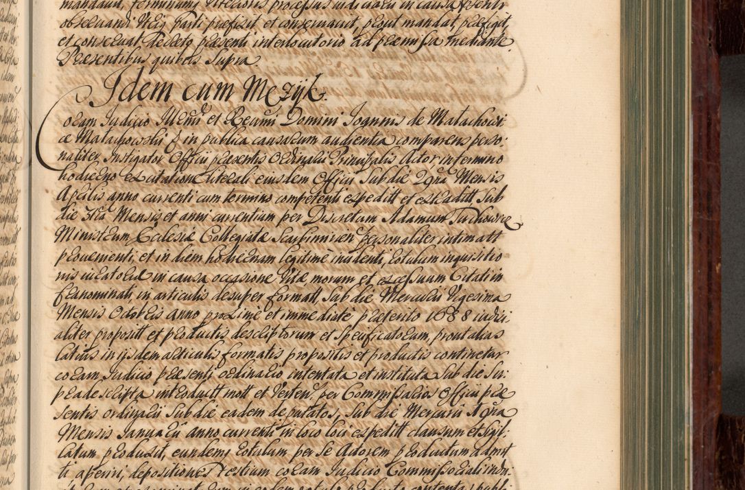 Zdjęcie nr 418 dla obiektu archiwalnego: Acta actorum episcopalium R. D. Joannis a Małachowice Małachowski, episcopi Cracoviensis a die 16 Julii anni 1688 et 1689 acticatorum. Volumen IV