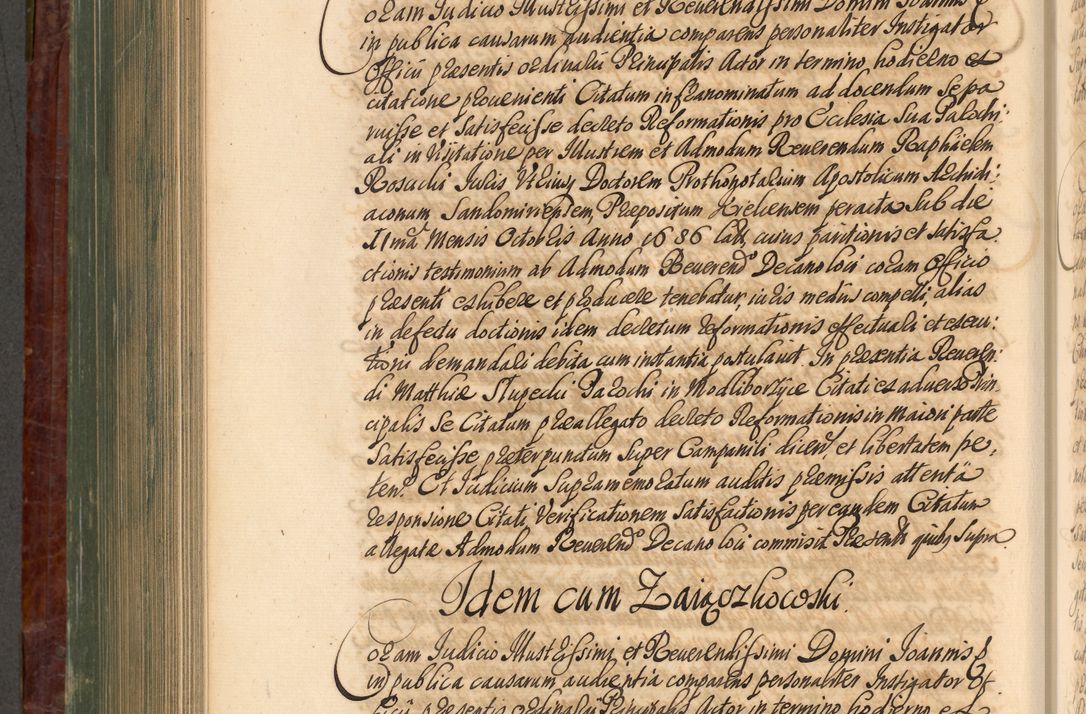 Zdjęcie nr 803 dla obiektu archiwalnego: Acta actorum episcopalium R. D. Joannis a Małachowice Małachowski, episcopi Cracoviensis a die 16 Julii anni 1688 et 1689 acticatorum. Volumen IV