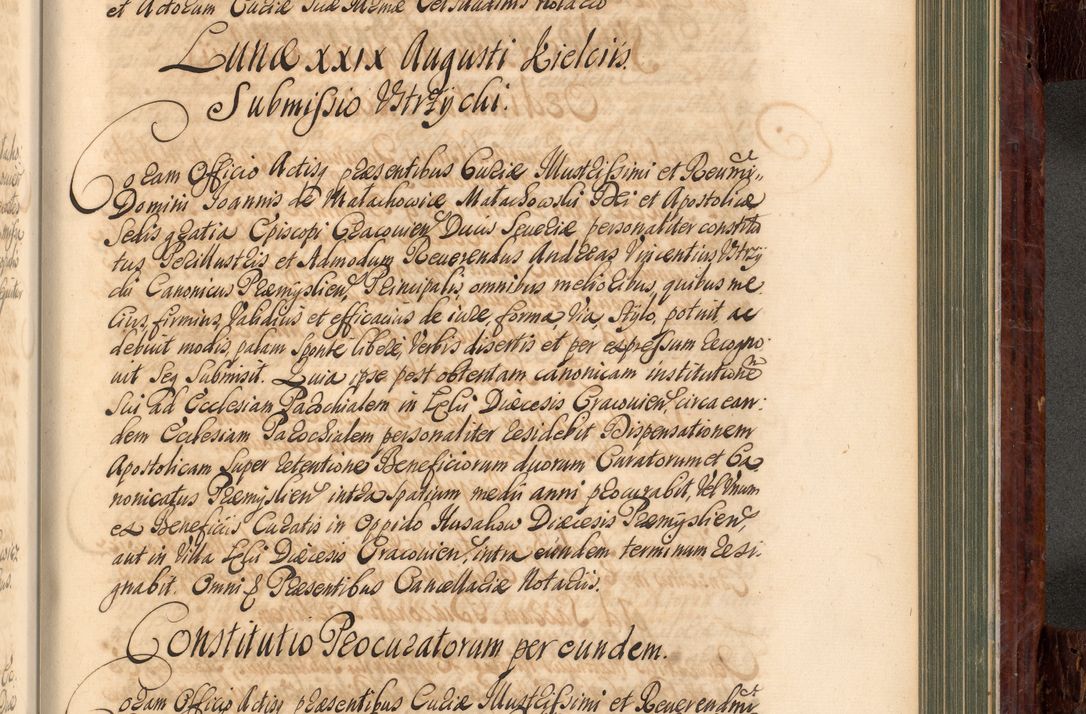 Zdjęcie nr 796 dla obiektu archiwalnego: Acta actorum episcopalium R. D. Joannis a Małachowice Małachowski, episcopi Cracoviensis a die 16 Julii anni 1688 et 1689 acticatorum. Volumen IV