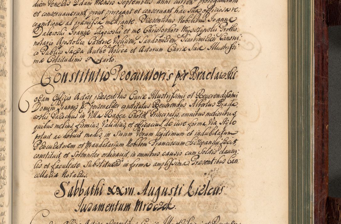 Zdjęcie nr 794 dla obiektu archiwalnego: Acta actorum episcopalium R. D. Joannis a Małachowice Małachowski, episcopi Cracoviensis a die 16 Julii anni 1688 et 1689 acticatorum. Volumen IV