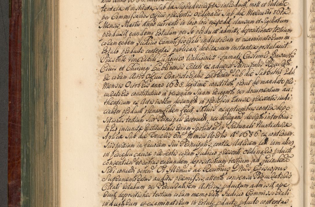Zdjęcie nr 785 dla obiektu archiwalnego: Acta actorum episcopalium R. D. Joannis a Małachowice Małachowski, episcopi Cracoviensis a die 16 Julii anni 1688 et 1689 acticatorum. Volumen IV