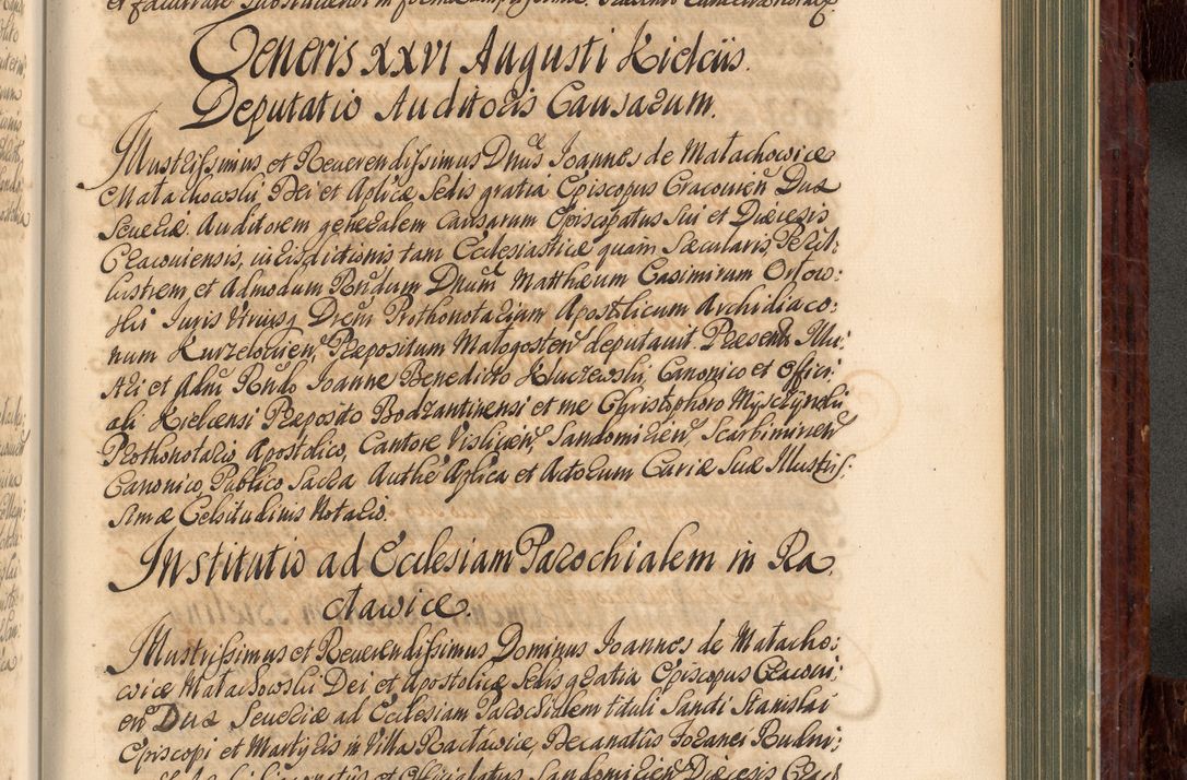 Zdjęcie nr 768 dla obiektu archiwalnego: Acta actorum episcopalium R. D. Joannis a Małachowice Małachowski, episcopi Cracoviensis a die 16 Julii anni 1688 et 1689 acticatorum. Volumen IV