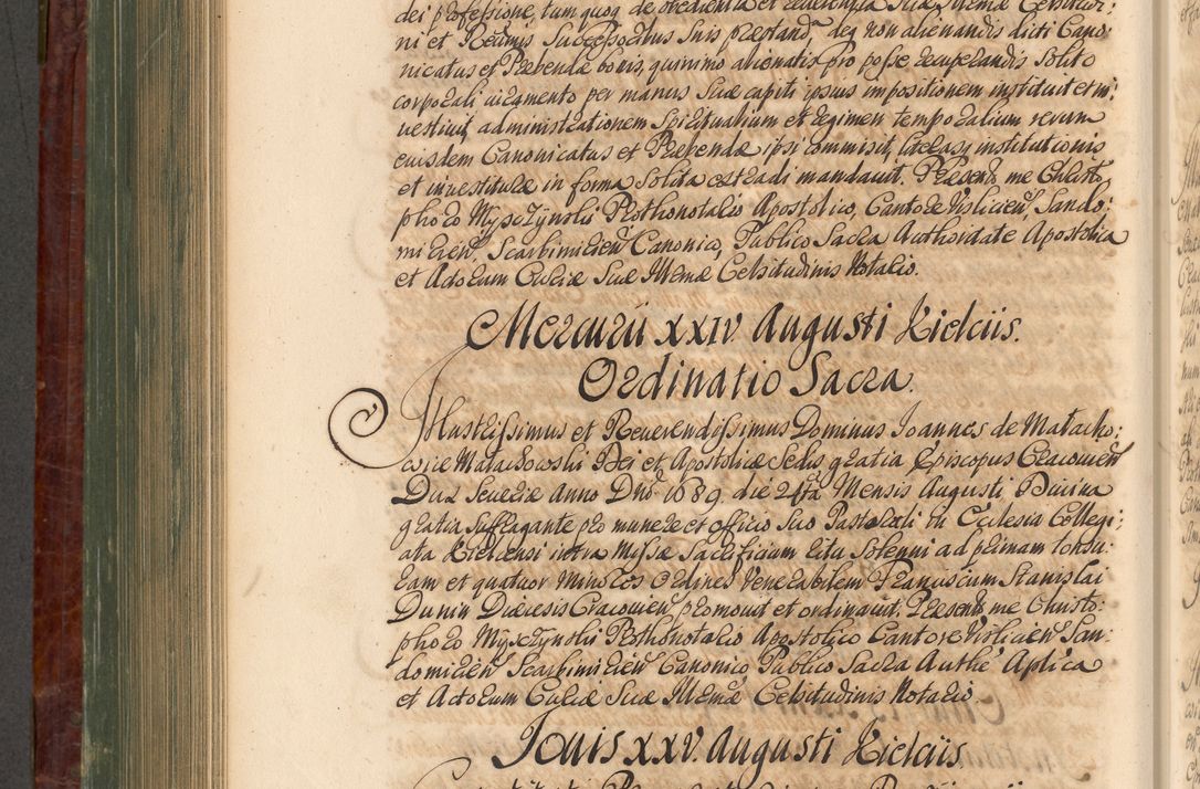 Zdjęcie nr 767 dla obiektu archiwalnego: Acta actorum episcopalium R. D. Joannis a Małachowice Małachowski, episcopi Cracoviensis a die 16 Julii anni 1688 et 1689 acticatorum. Volumen IV