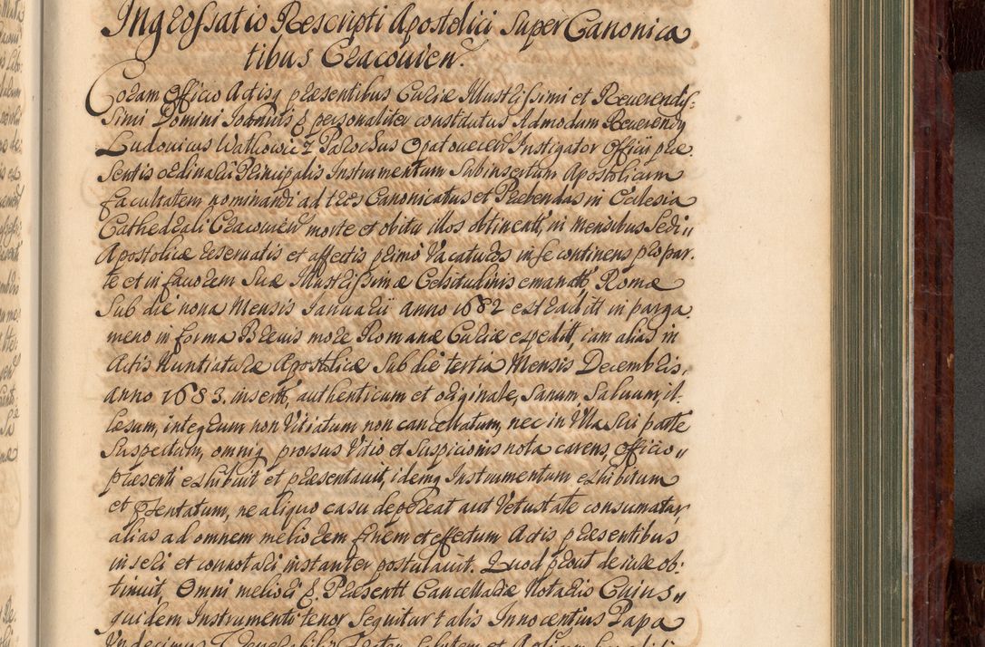 Zdjęcie nr 758 dla obiektu archiwalnego: Acta actorum episcopalium R. D. Joannis a Małachowice Małachowski, episcopi Cracoviensis a die 16 Julii anni 1688 et 1689 acticatorum. Volumen IV