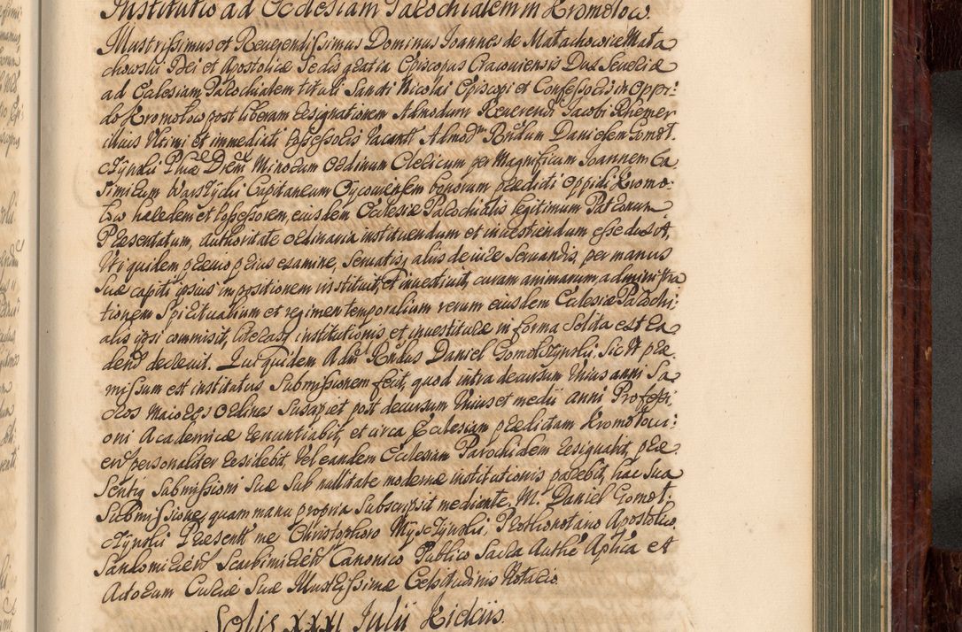 Zdjęcie nr 752 dla obiektu archiwalnego: Acta actorum episcopalium R. D. Joannis a Małachowice Małachowski, episcopi Cracoviensis a die 16 Julii anni 1688 et 1689 acticatorum. Volumen IV