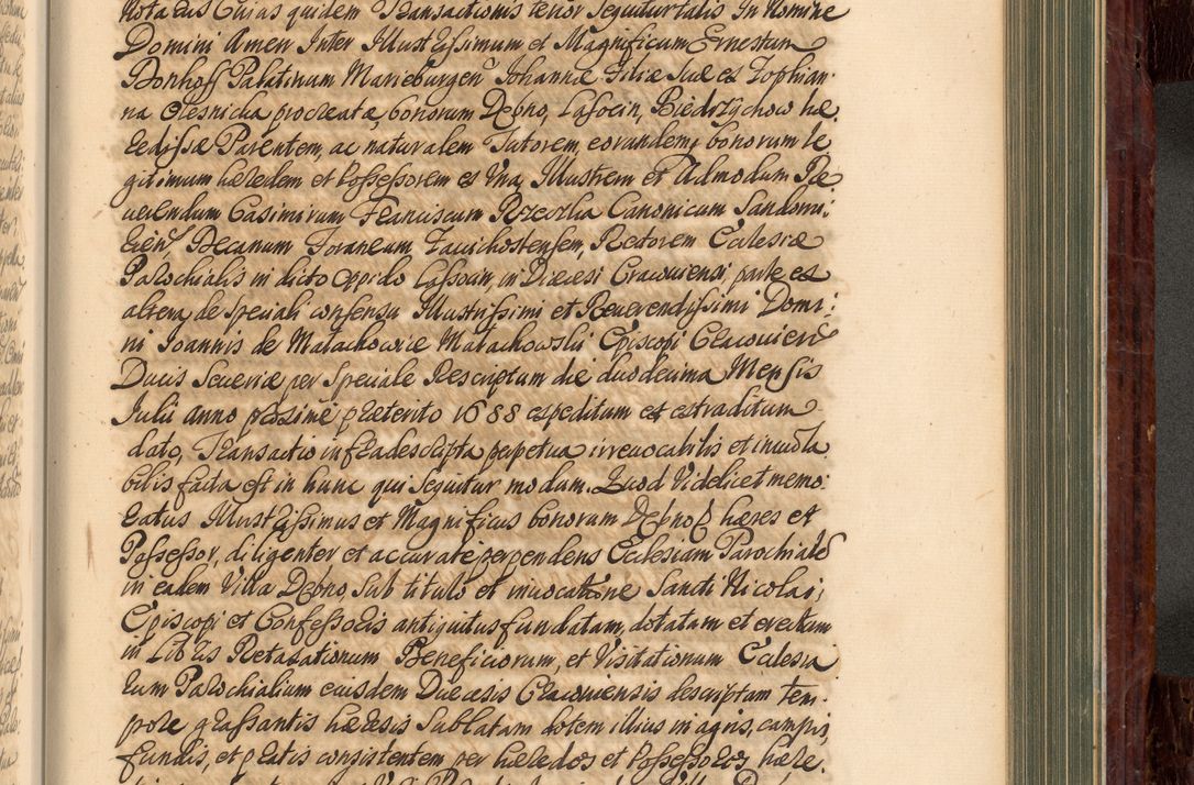 Zdjęcie nr 748 dla obiektu archiwalnego: Acta actorum episcopalium R. D. Joannis a Małachowice Małachowski, episcopi Cracoviensis a die 16 Julii anni 1688 et 1689 acticatorum. Volumen IV
