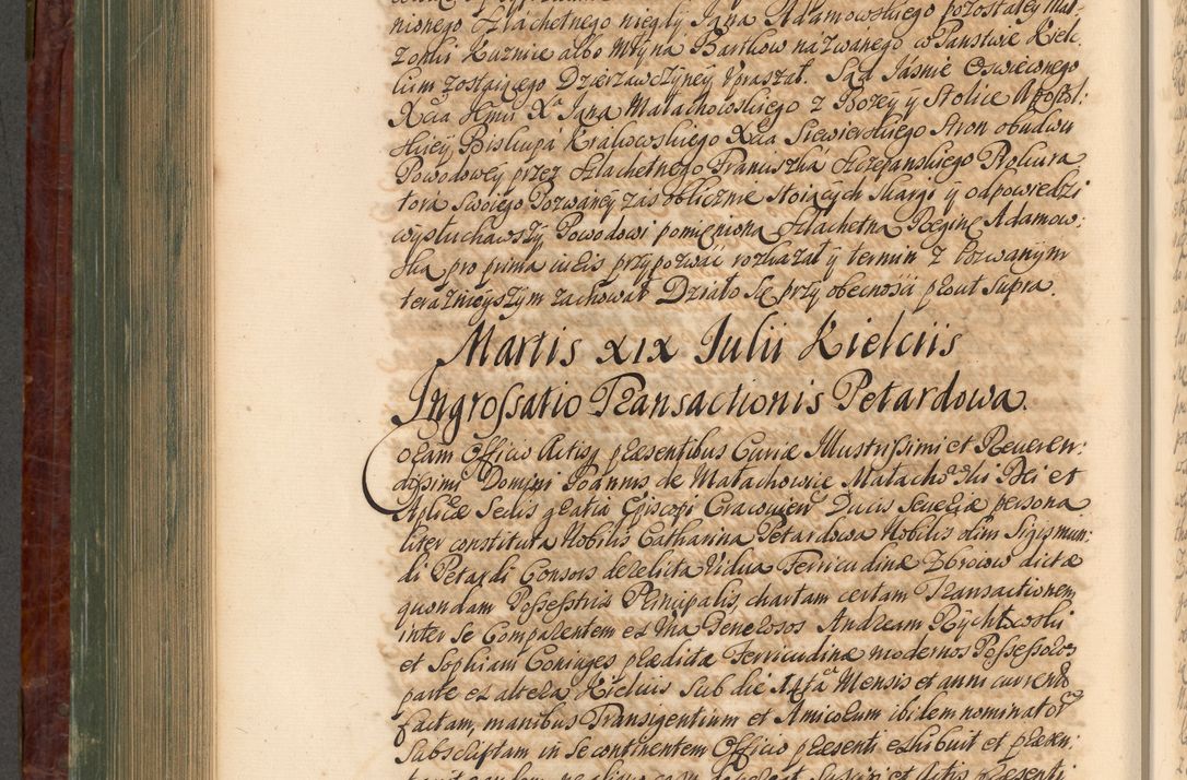 Zdjęcie nr 725 dla obiektu archiwalnego: Acta actorum episcopalium R. D. Joannis a Małachowice Małachowski, episcopi Cracoviensis a die 16 Julii anni 1688 et 1689 acticatorum. Volumen IV