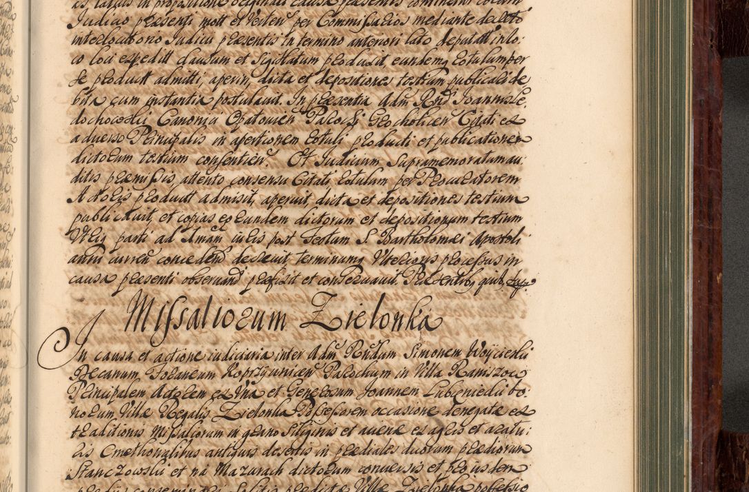 Zdjęcie nr 710 dla obiektu archiwalnego: Acta actorum episcopalium R. D. Joannis a Małachowice Małachowski, episcopi Cracoviensis a die 16 Julii anni 1688 et 1689 acticatorum. Volumen IV