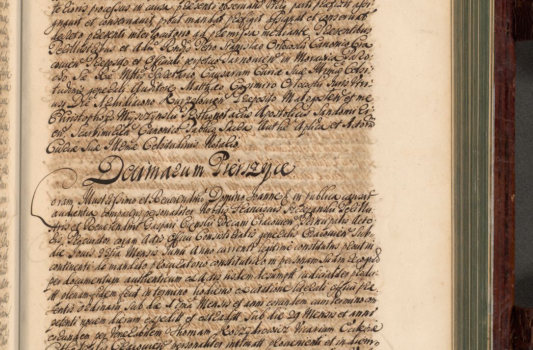 Zdjęcie nr 708 dla obiektu archiwalnego: Acta actorum episcopalium R. D. Joannis a Małachowice Małachowski, episcopi Cracoviensis a die 16 Julii anni 1688 et 1689 acticatorum. Volumen IV