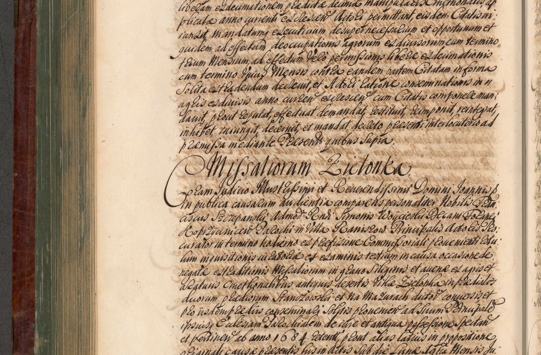 Zdjęcie nr 689 dla obiektu archiwalnego: Acta actorum episcopalium R. D. Joannis a Małachowice Małachowski, episcopi Cracoviensis a die 16 Julii anni 1688 et 1689 acticatorum. Volumen IV