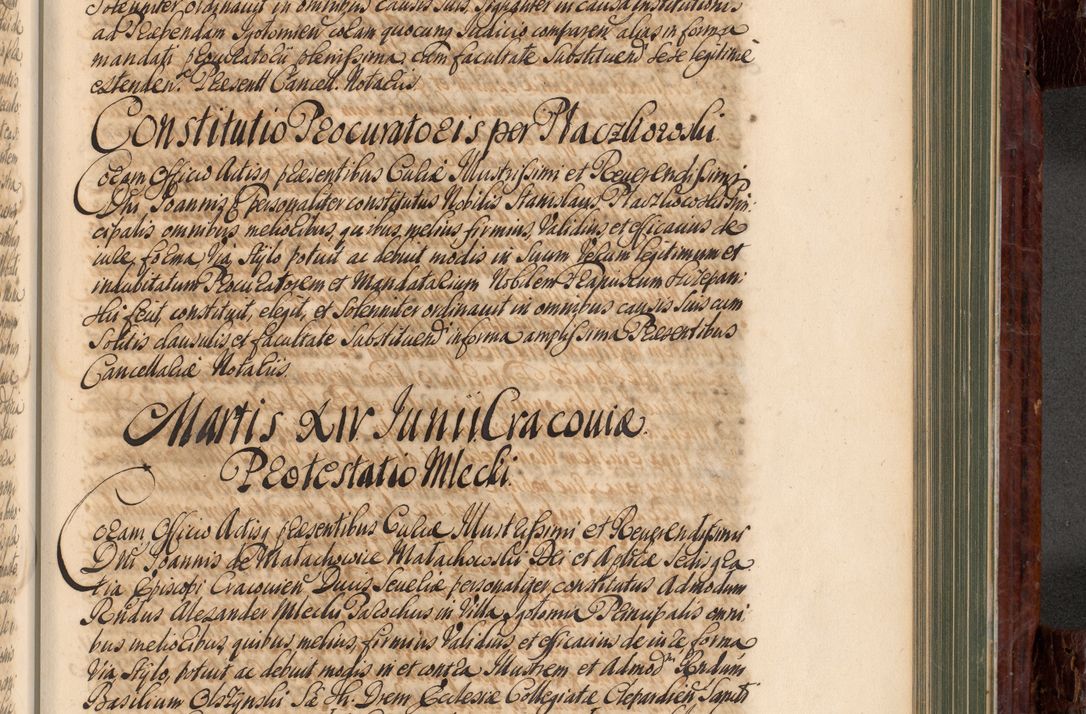 Zdjęcie nr 642 dla obiektu archiwalnego: Acta actorum episcopalium R. D. Joannis a Małachowice Małachowski, episcopi Cracoviensis a die 16 Julii anni 1688 et 1689 acticatorum. Volumen IV