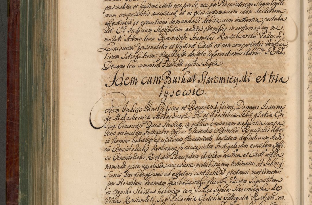 Zdjęcie nr 807 dla obiektu archiwalnego: Acta actorum episcopalium R. D. Joannis a Małachowice Małachowski, episcopi Cracoviensis a die 16 Julii anni 1688 et 1689 acticatorum. Volumen IV