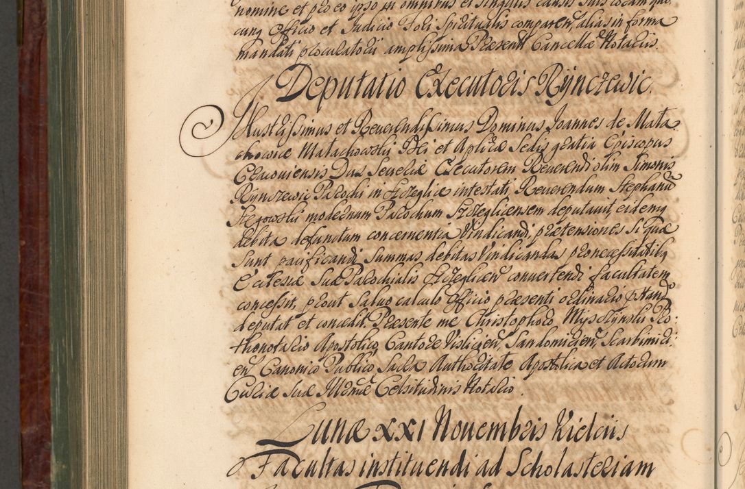 Zdjęcie nr 1005 dla obiektu archiwalnego: Acta actorum episcopalium R. D. Joannis a Małachowice Małachowski, episcopi Cracoviensis a die 16 Julii anni 1688 et 1689 acticatorum. Volumen IV