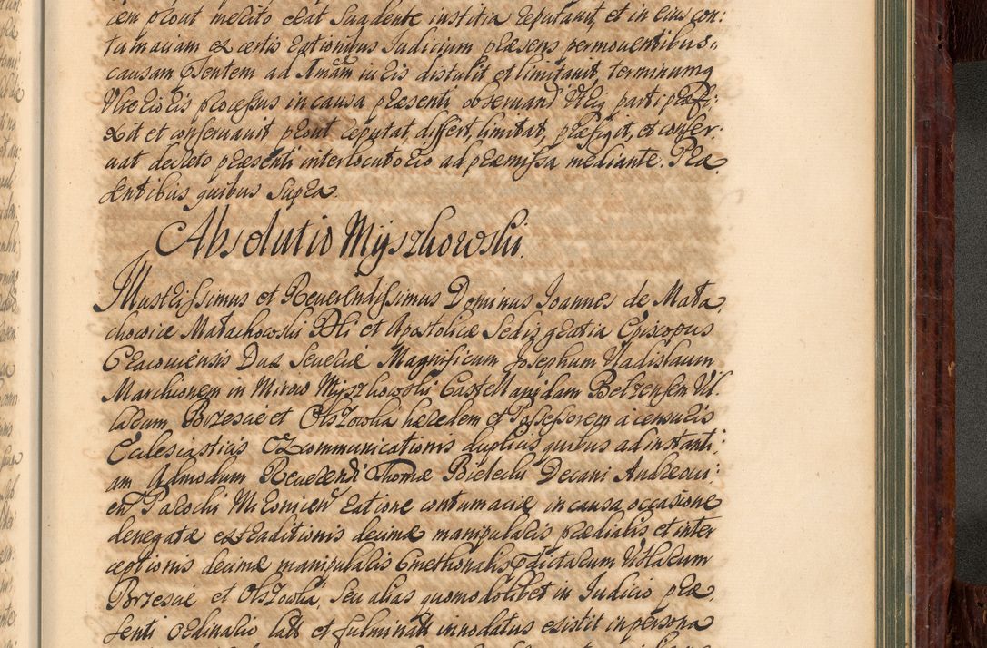 Zdjęcie nr 990 dla obiektu archiwalnego: Acta actorum episcopalium R. D. Joannis a Małachowice Małachowski, episcopi Cracoviensis a die 16 Julii anni 1688 et 1689 acticatorum. Volumen IV