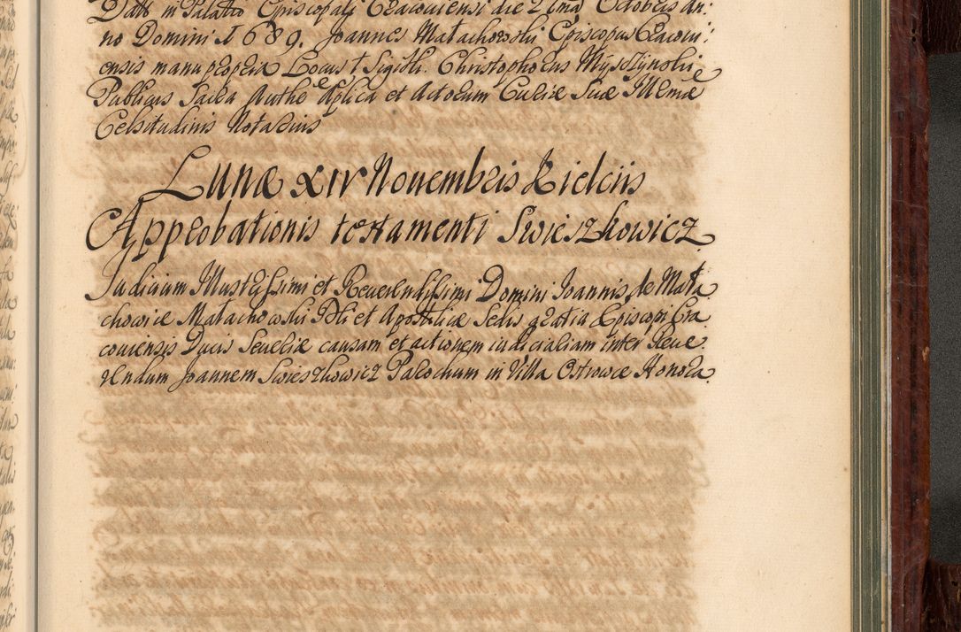 Zdjęcie nr 988 dla obiektu archiwalnego: Acta actorum episcopalium R. D. Joannis a Małachowice Małachowski, episcopi Cracoviensis a die 16 Julii anni 1688 et 1689 acticatorum. Volumen IV