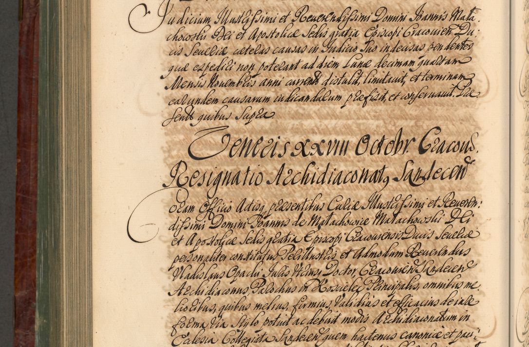 Zdjęcie nr 983 dla obiektu archiwalnego: Acta actorum episcopalium R. D. Joannis a Małachowice Małachowski, episcopi Cracoviensis a die 16 Julii anni 1688 et 1689 acticatorum. Volumen IV