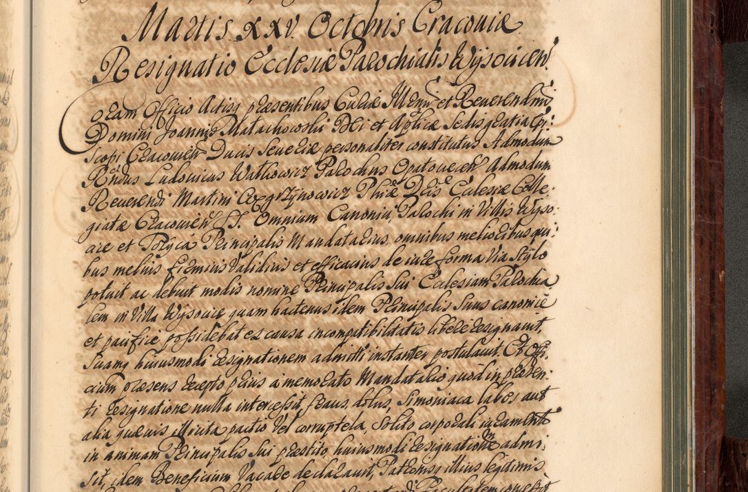 Zdjęcie nr 962 dla obiektu archiwalnego: Acta actorum episcopalium R. D. Joannis a Małachowice Małachowski, episcopi Cracoviensis a die 16 Julii anni 1688 et 1689 acticatorum. Volumen IV
