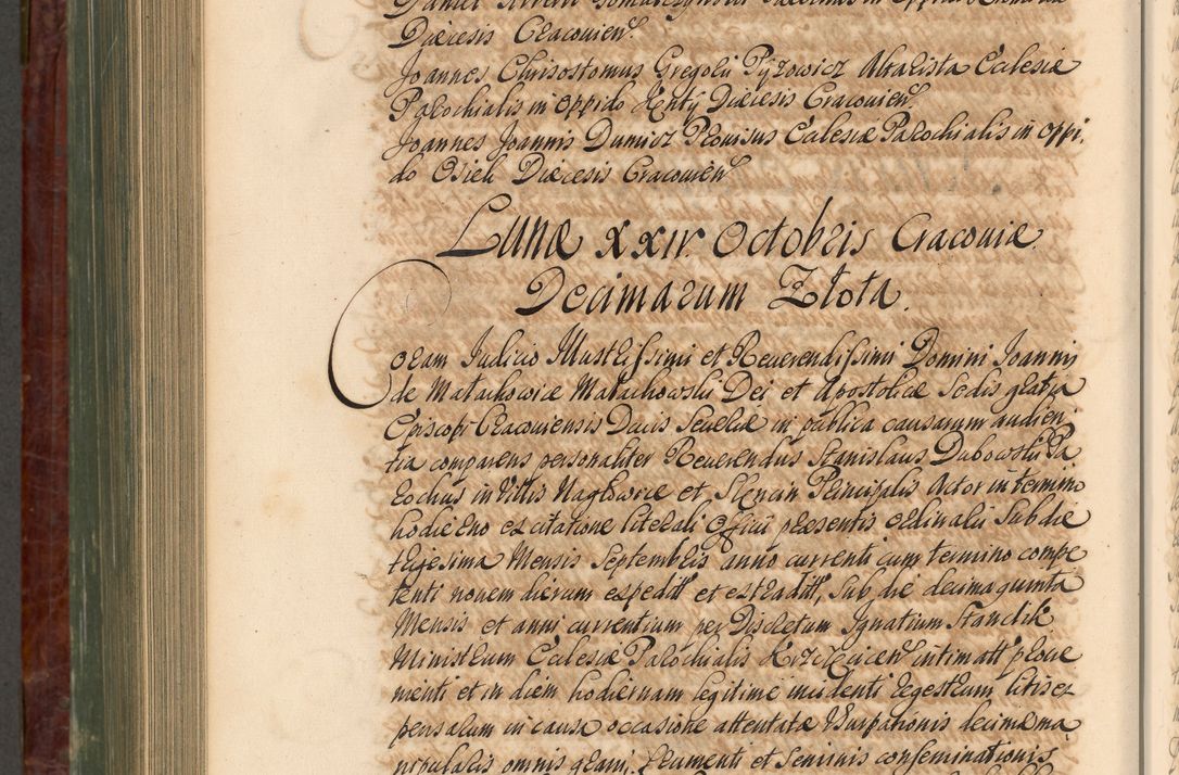 Zdjęcie nr 955 dla obiektu archiwalnego: Acta actorum episcopalium R. D. Joannis a Małachowice Małachowski, episcopi Cracoviensis a die 16 Julii anni 1688 et 1689 acticatorum. Volumen IV