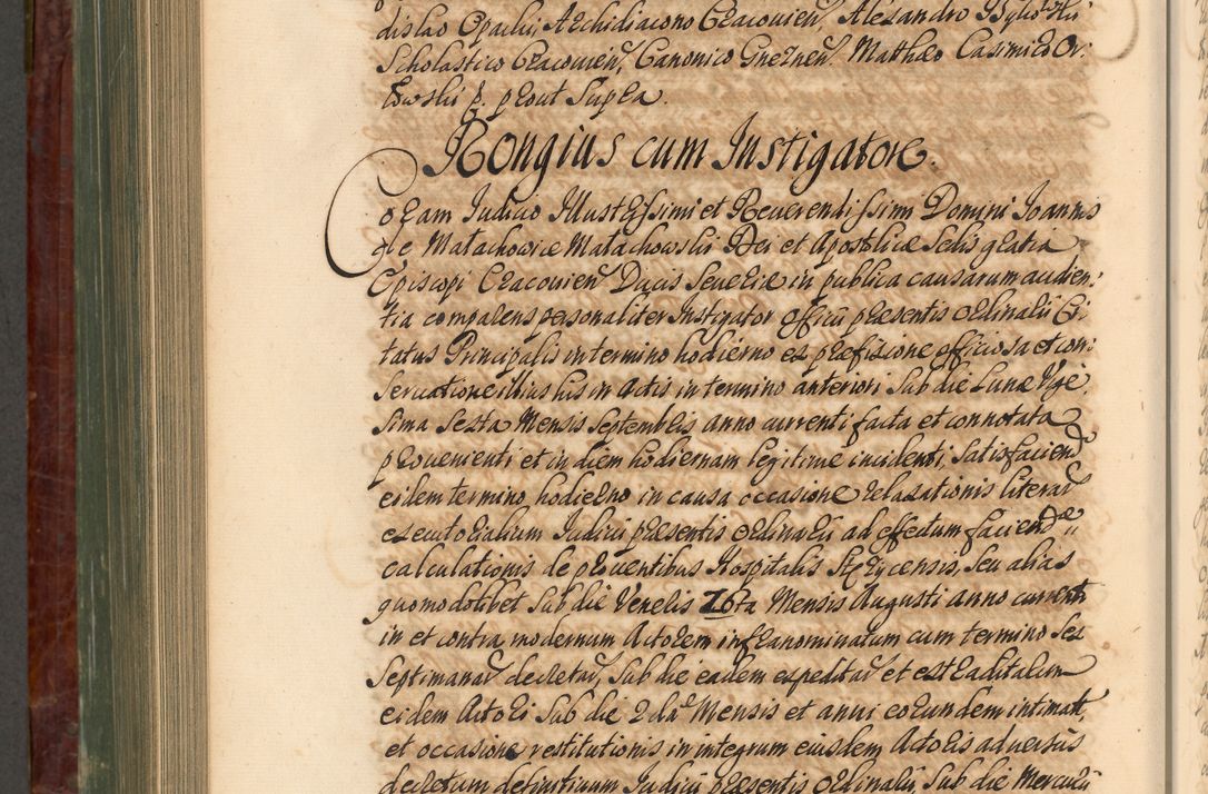 Zdjęcie nr 919 dla obiektu archiwalnego: Acta actorum episcopalium R. D. Joannis a Małachowice Małachowski, episcopi Cracoviensis a die 16 Julii anni 1688 et 1689 acticatorum. Volumen IV