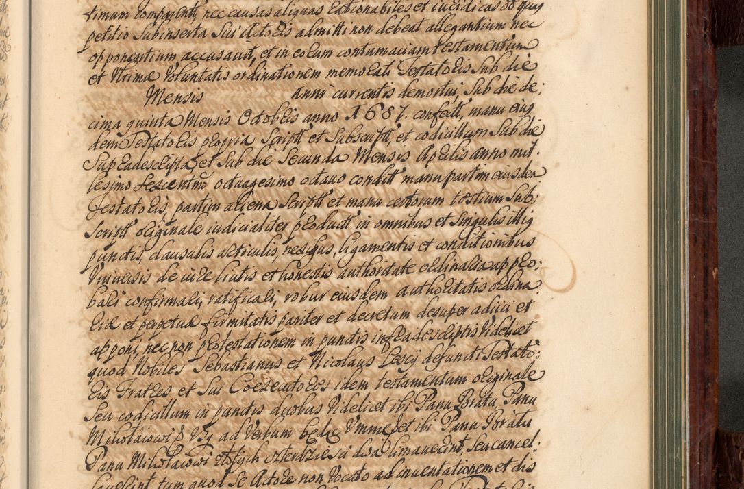 Zdjęcie nr 904 dla obiektu archiwalnego: Acta actorum episcopalium R. D. Joannis a Małachowice Małachowski, episcopi Cracoviensis a die 16 Julii anni 1688 et 1689 acticatorum. Volumen IV