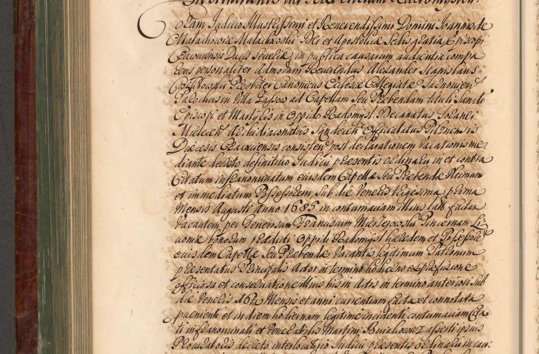 Zdjęcie nr 901 dla obiektu archiwalnego: Acta actorum episcopalium R. D. Joannis a Małachowice Małachowski, episcopi Cracoviensis a die 16 Julii anni 1688 et 1689 acticatorum. Volumen IV