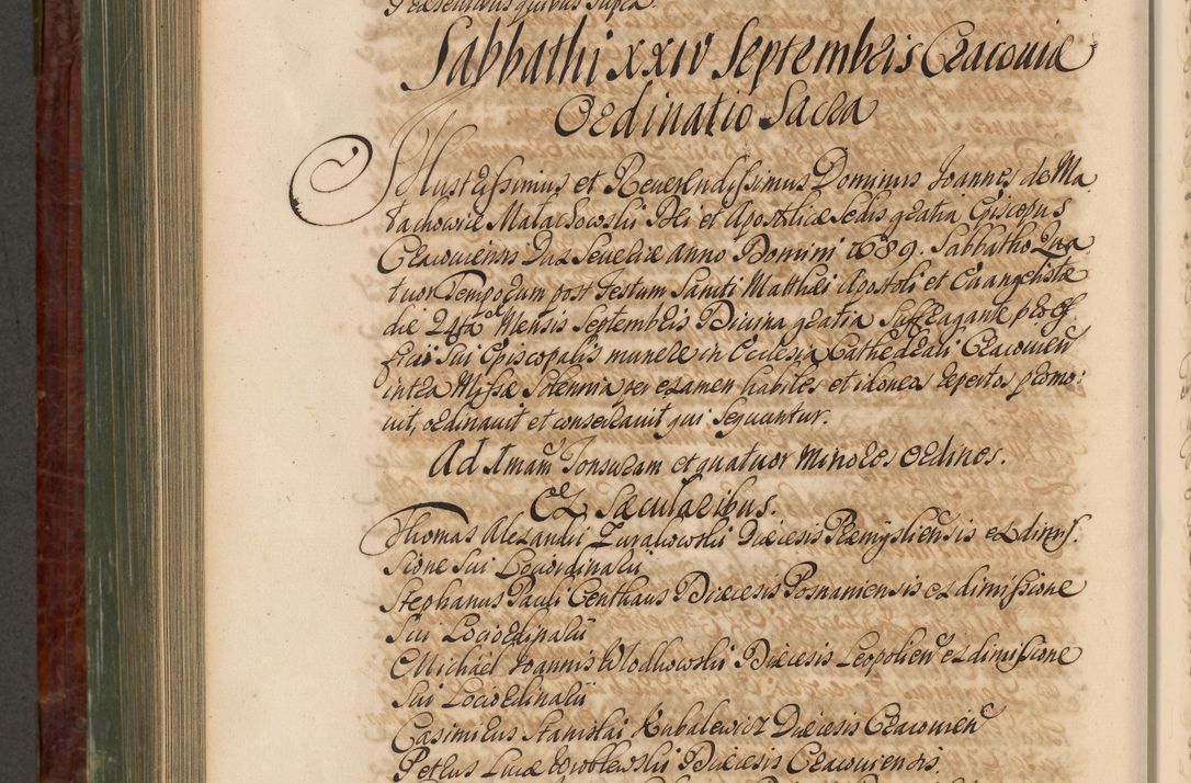 Zdjęcie nr 891 dla obiektu archiwalnego: Acta actorum episcopalium R. D. Joannis a Małachowice Małachowski, episcopi Cracoviensis a die 16 Julii anni 1688 et 1689 acticatorum. Volumen IV