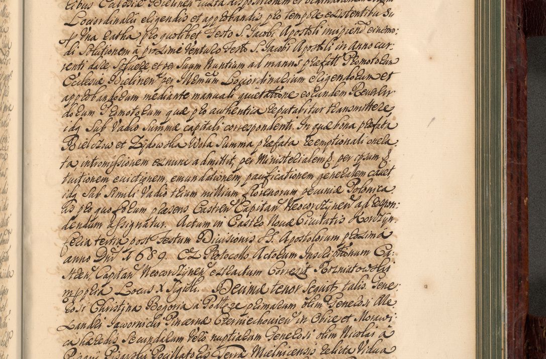 Zdjęcie nr 878 dla obiektu archiwalnego: Acta actorum episcopalium R. D. Joannis a Małachowice Małachowski, episcopi Cracoviensis a die 16 Julii anni 1688 et 1689 acticatorum. Volumen IV