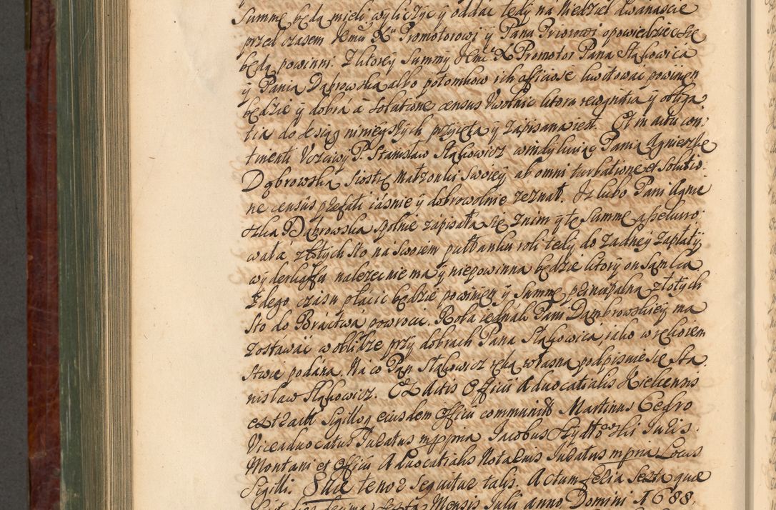 Zdjęcie nr 875 dla obiektu archiwalnego: Acta actorum episcopalium R. D. Joannis a Małachowice Małachowski, episcopi Cracoviensis a die 16 Julii anni 1688 et 1689 acticatorum. Volumen IV