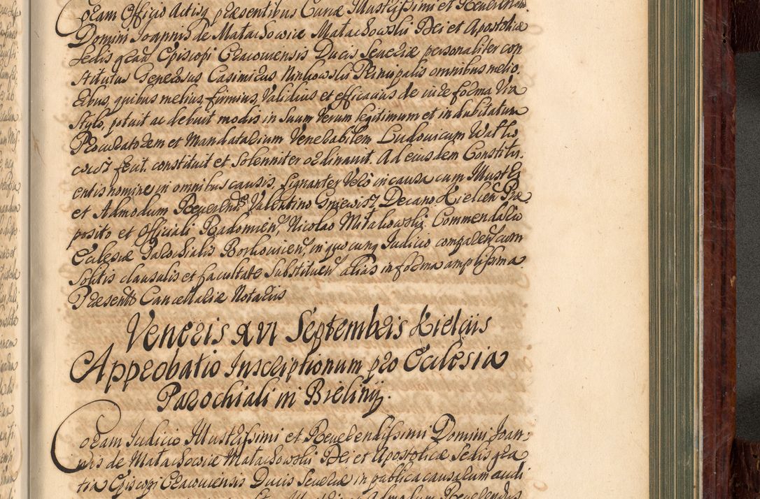 Zdjęcie nr 860 dla obiektu archiwalnego: Acta actorum episcopalium R. D. Joannis a Małachowice Małachowski, episcopi Cracoviensis a die 16 Julii anni 1688 et 1689 acticatorum. Volumen IV